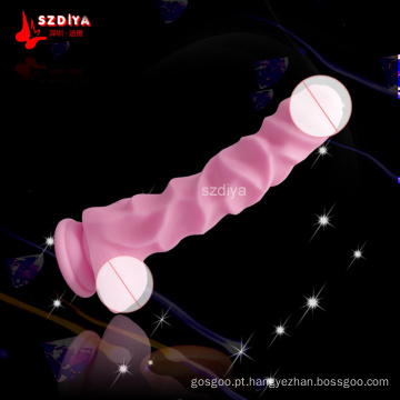 Female Masturbation Sex Toys Dildo de Silicone (DYAST409)